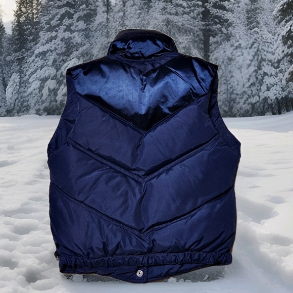 Vintage Obermeyer Goose Down Vest – Navy – Made in USA - Picture 12 of 16